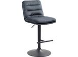 Sgabello Da Bar Con Velluto - Sgabello Elegante - Elevato Comfort Di Seduta E Altezza Regolabile. Colore: Grigio Scuro. Colore Della Base: Nero