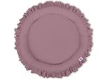 Bot With Volant - Babynest - Tappeto Gioco Sicuro E Morbido, Lavabile, Viola Pastello, Cotone