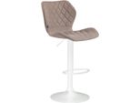Sgabello Da Bar Con Rivestimento In Tessuto, Sgabello Di Design, Regolabile In Altezza, Comfort Di Seduta Ottimale