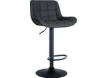 Sgabello Da Bar - Seduta Elegante - Design Regolabile In Altezza, Comfort E Design Moderno | Colore: Nero | Materiale: Pelle Finta