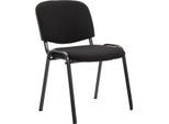 Confortevole Sedia Per Visitatori, Sedia Da Reception, Design Impilabile, Ideale Per Uffici E Conferenze. Colore: Nero