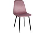 Sedia Da Pranzo - Sedia Da Pranzo - Imbottitura E Cura Confortevoli - Design Amichevole | Colore: Rosa | Materiale: Morbido