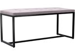 Panca Con Struttura Di Base Nera - Divano - Elevato Comfort Di Seduta | Colore: Grigio | Materiale: Polvere