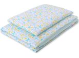 Set Di Lenzuola Per Neonati - 2 Pezzi In Cotone - Delicato Sulla Pelle E Sicuro - 135 X 100 Cm - Farfalle Blu