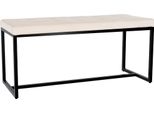 Panca Con Struttura Di Base Nera - Divano - Elevato Comfort Di Seduta | Colore: Crema | Materiale: Morbido