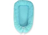Lettiera Per Neonati, Bozzolo, Sonno Sicuro - Bifacciale - Oeko-Tex Coin - Rose - Bbono