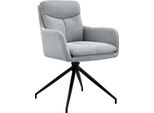 Sedia Da Pranzo Girevole - Sedia Da Cucina - Comfort Ergonomico | Colore: Grigio Chiaro