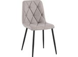 Sedia Da Pranzo In Velluto, Imbottita, Elevata Comodità Di Seduta - Look Moderno E Senza Tempo