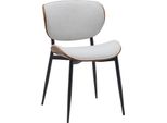 Elegante Sedia Da Pranzo - Seduta - Elevato Comfort Di Seduta, Facile Da Mantenere | Colore: Noce/Crema | Materiale: Polvere
