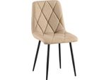 Sedia Da Pranzo In Velluto - Sedia Alto Comfort, Design Moderno
