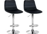 Set Di 2 Sgabelli Da Bar In Velluto - Sgabelli Eleganti - Ottimo Comfort