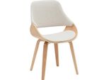 Sedia Da Sala Da Pranzo - Sedia Da Sala Da Pranzo - Design Confortevole, Seduta Per Il Soggiorno | Colore: Naturale/Crema | Materiale: Polvere