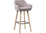 Sgabello Moderno - Sgabello - Elevato Comfort Di Seduta Ed Elegante Rivestimento In Tessuto | Colore: Taupe