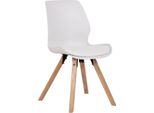 Sedia Per Visitatori, Sedia Per Ospiti - Posizione Di Seduta Confortevole - Opzioni Plastica/Velina/Tessuto | Colore: Bianco | Materiale: Plastica
