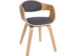 Sedia Per Visitatori Moderna - Sedia Per Ospiti - Design Confortevole E Di Facile Manutenzione | Colore: Naturale/Grigio Chiaro