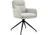 Sedia Da Pranzo Girevole - Sedia Da Cucina - Comfort Ergonomico | Colore: Crema