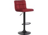 Sgabello Moderno - Sgabello Da Bar - Design Ergonomico, Rivestimento In Velluto | Colore: Rosso
