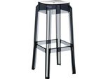 Sgabello Da Bar Moderno - Sedia Di Design Con Comfort - Resistente Agli Agenti Atmosferici, Impilabile E Resistente Ai Raggi Uv. Colore: Nero