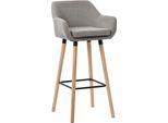 Sgabello Moderno - Sgabello - Elevato Comfort Di Seduta Ed Elegante Rivestimento In Tessuto | Colore: Grigio