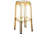 Sgabello Da Bar Moderno - Sedia Di Design Con Comfort - Resistente Alle Intemperie, Impilabile E Resistente Ai Raggi Uv, Colore: Ambra