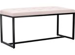 Panca Con Struttura Di Base Nera - Divano - Elevato Comfort Di Seduta | Colore: Crema | Materiale: Polvere