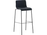 Sgabello Da Bar In Stile Moderno - Sgabello - Impilabile, Comfort Ergonomico | Colore: Nero | Colore Base: Nero