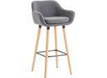 Sgabello Moderno - Sgabello - Elevato Comfort Di Seduta Ed Elegante Rivestimento In Tessuto | Colore: Grigio Chiaro