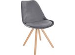 Sedia Da Pranzo, Sedia In Velluto, Comfort Ottimale - Design Con Struttura In Legno
