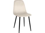 Sedia Da Pranzo - Sedia Da Pranzo - Imbottitura E Cura Confortevoli - Design Amichevole | Colore: Crema | Materiale: Morbido