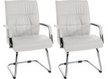 Set Di 2 Sedie Per Visitatori - Sedie Per Ospiti - Comfort Ergonomico | Colore: Bianco