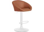 Sgabello Da Bar In Pelle Finta - Seduta Dello Sgabello Da Bar - Comfort Girevole A 360° - Altezza Regolabile