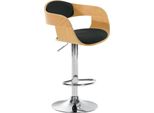 Sgabello Da Bar In Pelle Finta - Sedia - Regolabile In Altezza E Girevole A 360° Per Un Comfort Ottimale | Colore: Naturale/Nero
