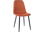 Sedia Da Pranzo - Sedia Da Pranzo - Imbottitura E Cura Confortevoli - Design Amichevole | Colore: Arancione | Materiale: Polvere