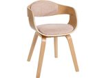 Sedia Per Visitatori Moderna - Sedia Per Ospiti - Design Confortevole E Di Facile Manutenzione | Colore: Naturale/Crema