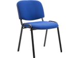 Confortevole Sedia Per Visitatori, Sedia Da Reception, Design Impilabile, Ideale Per L'ufficio E Le Conferenze. Colore: Blu