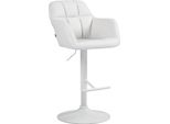 Sgabello Da Bar In Pelle Finta - Comfort Di Seduta Ottimale, Regolabile In Altezza E Manovrabile A 360°