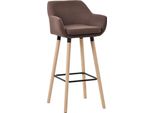 Sgabello Moderno - Sgabello - Elevato Comfort Di Seduta Ed Elegante Rivestimento In Tessuto | Colore: Caffè