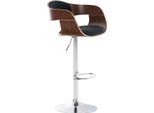 Sgabello Da Bar Di Design - Sgabello - Seduta Ergonomica, Girevole E Regolabile A 360° | Colore: Noce/Nero