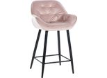 Sgabello Da Bar In Velluto - Sgabello - Elevato Comfort Di Seduta, Struttura Robusta - Design Nero Opaco