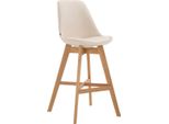 Sgabello Da Bar - High Pall - Design Estetico, Comfort Ed Eleganza | Colore: Crema | Colore Abbigliamento: Naturale