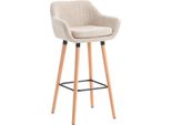 Sgabello Moderno - Sgabello - Elevato Comfort Di Seduta Ed Elegante Rivestimento In Tessuto | Colore: Crema