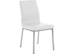 Sedia Da Pranzo Confortevole - Sedia Da Cucina - Elevato Comfort Di Seduta - Pelle Finta | Colore: Bianco