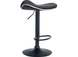 Sgabello Da Bar - Sgabello - Rivestimento In Pelle Di Alta Qualità, Regolazione Continua Dell'altezza | Colore: Nero | Materiale Del Telaio: Metallo Nero Opaco