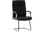 Confortevole Sedia Per Visitatori - Sedia Per Ospiti - Design Ergonomico, Aspetto Moderno E Lussuoso. Colore: Nero