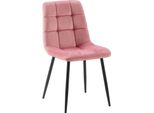 Sedia Da Pranzo Samt - Seduta In Velluto, Comfort A Bassa Manutenzione | Colore: Rose