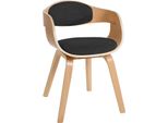 Sedia Moderna Per Visitatori - Sedia Per Ospiti - Design Confortevole E Di Facile Manutenzione | Colore: Naturale/Grigio Scuro