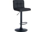 Sgabello Da Bar - Sgabello Moderno, Comfort Regolabile In Altezza, Ottimo Comfort Di Seduta | Colore: Nero | Colore Base: Nero