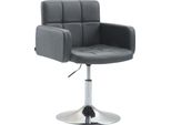 Poltrona, Poltroncina - Pelle Finta - Girevole A 360° | Colore: Grigio