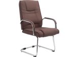 Sedia A Dondolo Moderna Ed Ergonomica - Sedia Per Visitatori - Sicurezza Fino A 180 Kg | Colore: Marrone
