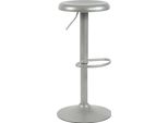 Sgabello Da Bar Moderno - Sgabello Di Design - Regolabile E Girevole A 360°, Elevato Comfort Di Seduta | Colore: Argento